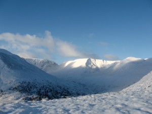 The view towards Coire Ardair and The Window