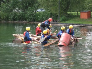 A not too successful raft!