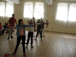 Archery on the indoor range