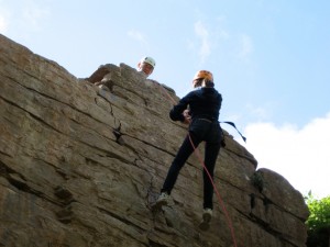 Slow and steady on the abseil