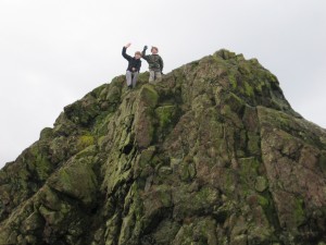 Top the the world - well, the Gaer Stone anyway
