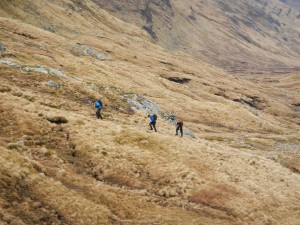 Making our way up to the head of the valley