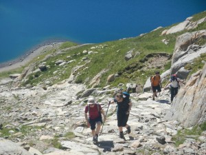 The ascent from Glaslyn