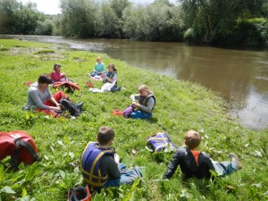 Lunch on the river severn