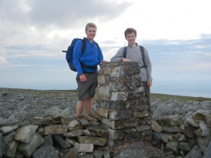 Foel Fras at 8.29pm - 15hrs 39mins after we started at Crib Goch