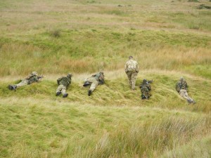 Fire support during a section attack