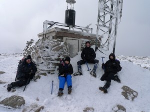 Looking tired at the summit of Cairngorm