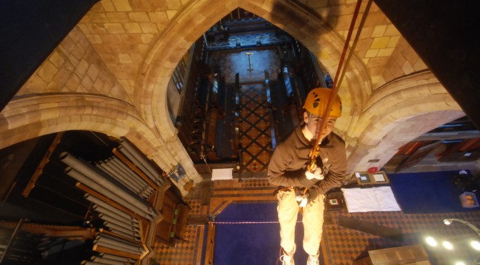 Indoor Church Abseil