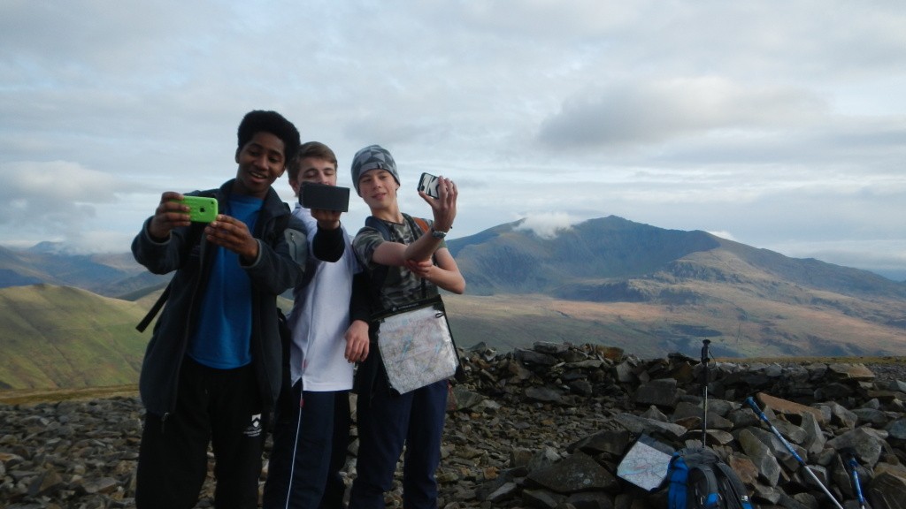 Mountain walking on Mynydd Mawr
